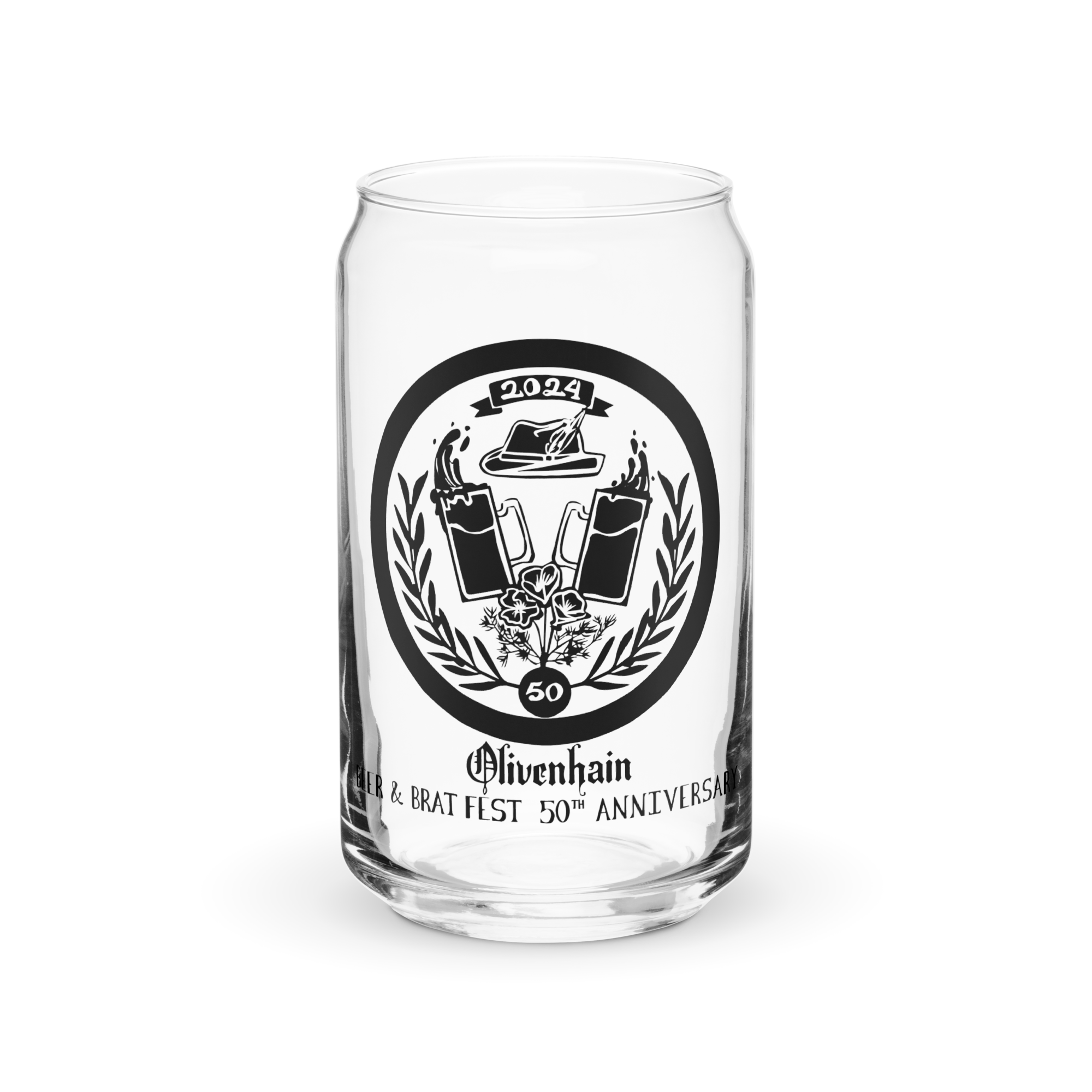 Beer & Brat 2024 Canshaped glass Olivenhain Town Council