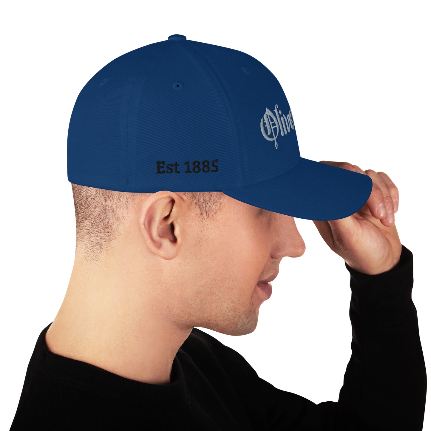 Blue Structured Twill Cap
