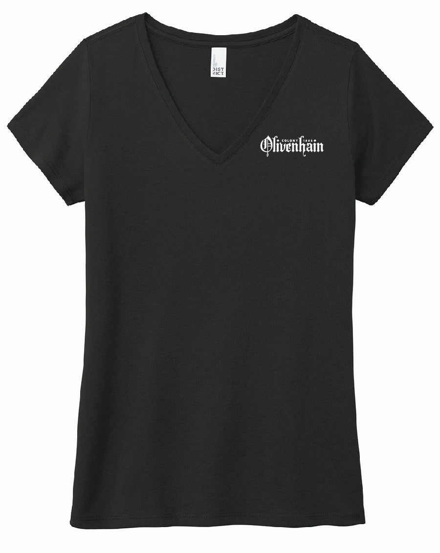 Ladies V-Neck Tee Olivenhain Council – Town